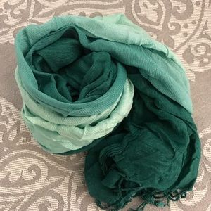 Two Tone Emerald Green Scarf